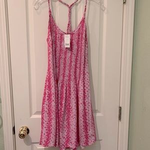 SOLD - NWT Banana Republic Bright Pink Silk Dress•size 12